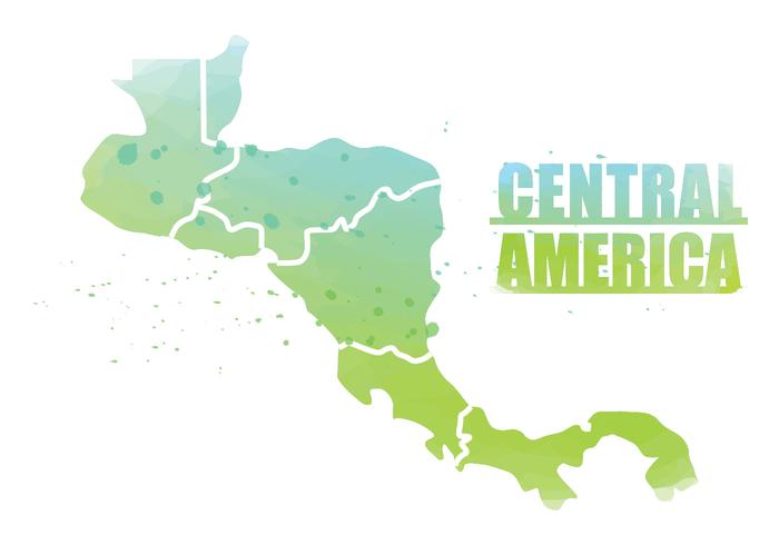 Mapa de Centroamérica vector