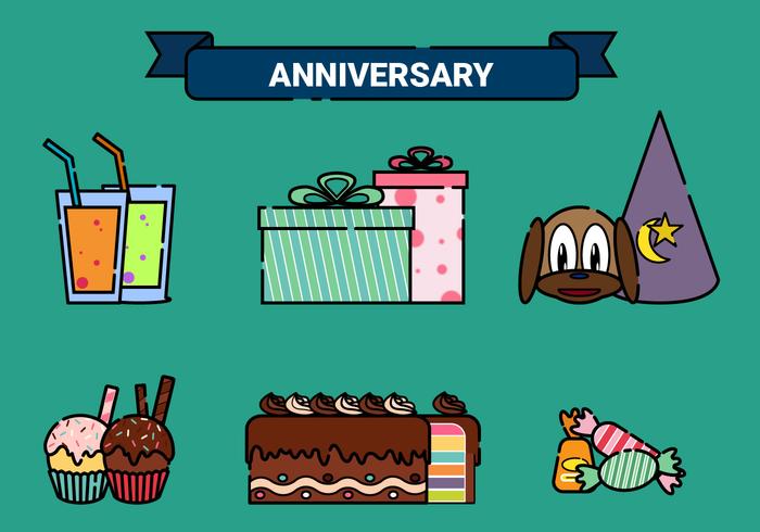 Anniversary Vector Elements 