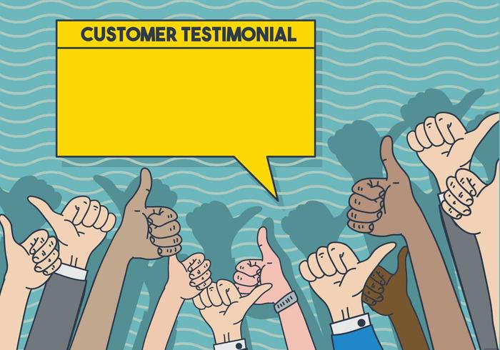 Testimonial illustration template vector