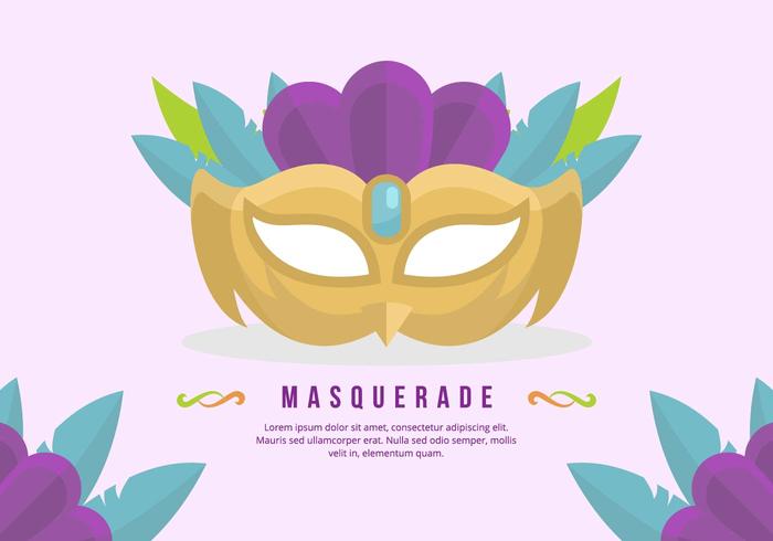 Fondo de la bola de la mascarada vector