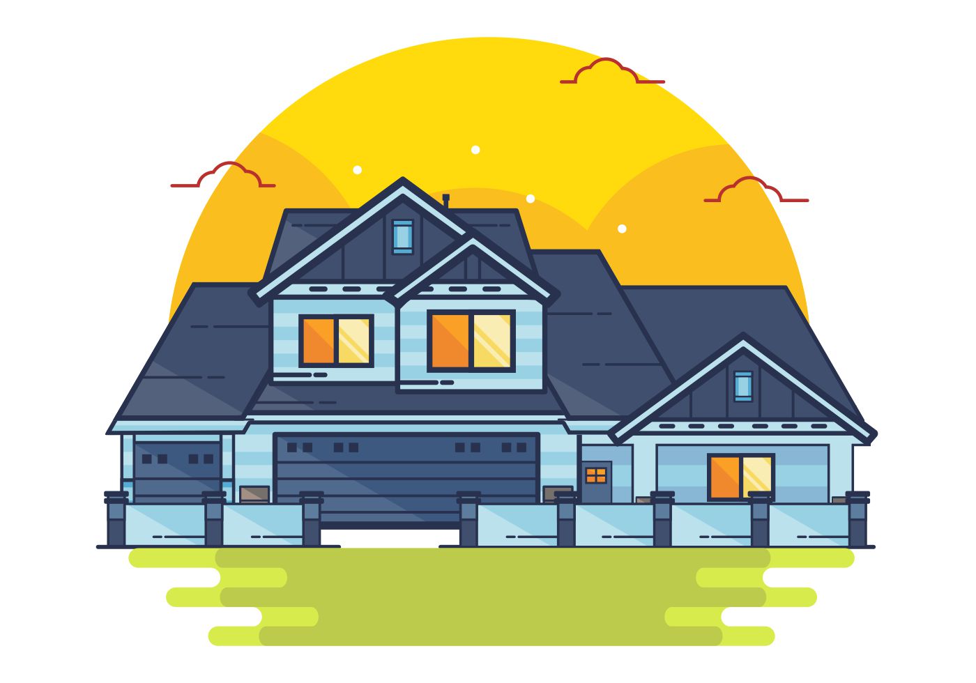 Download Vector Mansion House - Download Free Vectors, Clipart ...