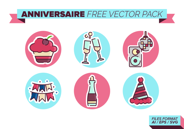Anniversaire Free Vector Pack Anniversaire Free Vector Pack