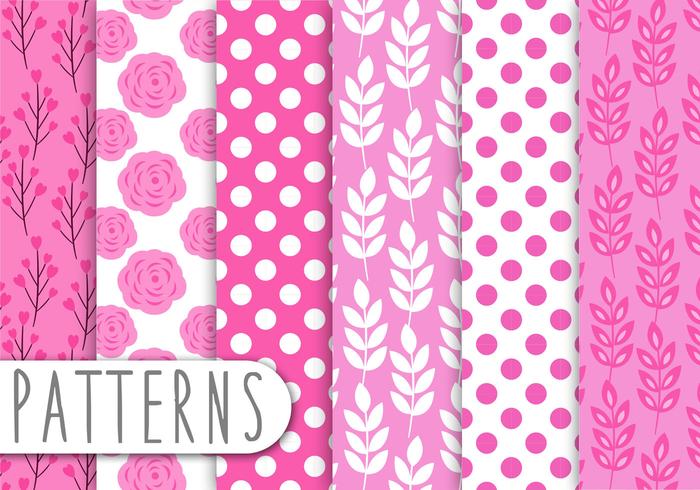 Pink Floral Pattern Set Pink Floral Pattern Set