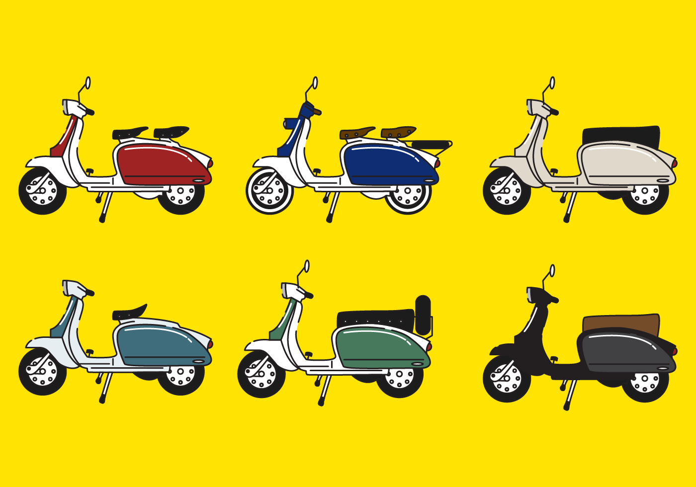 Cool Lambretta Vector 147966 Vector Art at Vecteezy