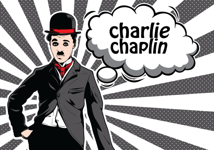 Ilustración de Charlie Chaplin vector