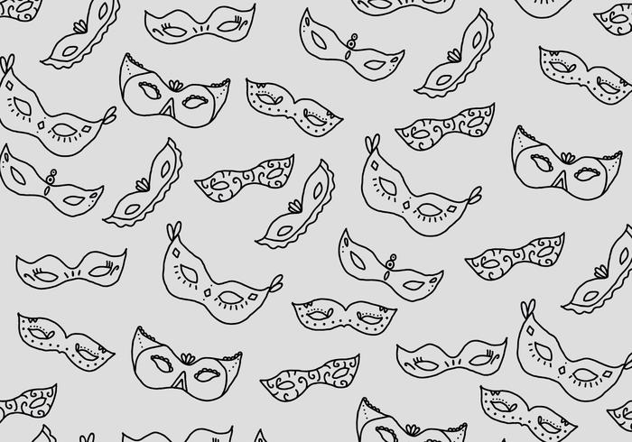 Masquerade Ball Pattern vector