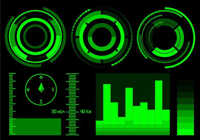 Hud Vector Libre de Elementos