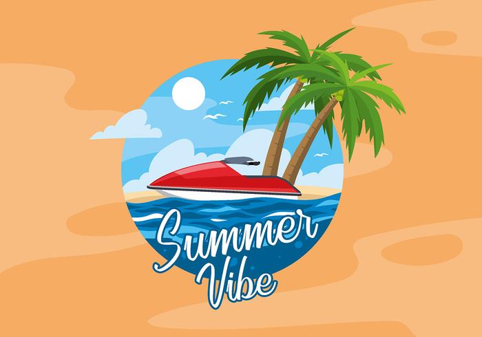 Summer Water Jet Free Vector