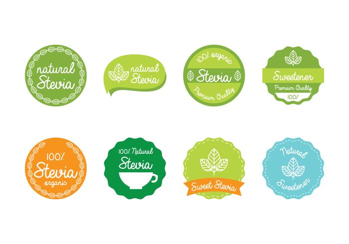 Stevia Label vector