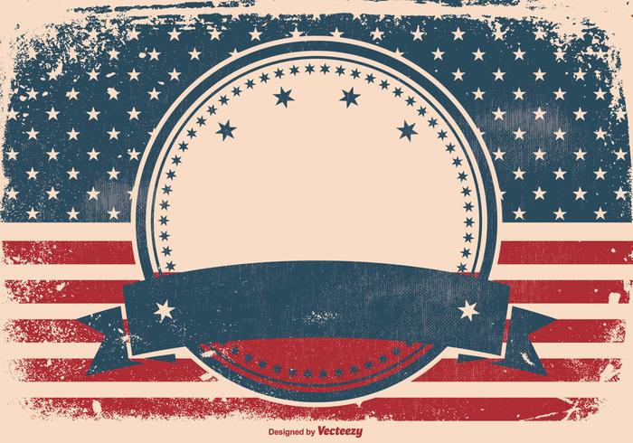 Patriotic Grunge Style Background vector