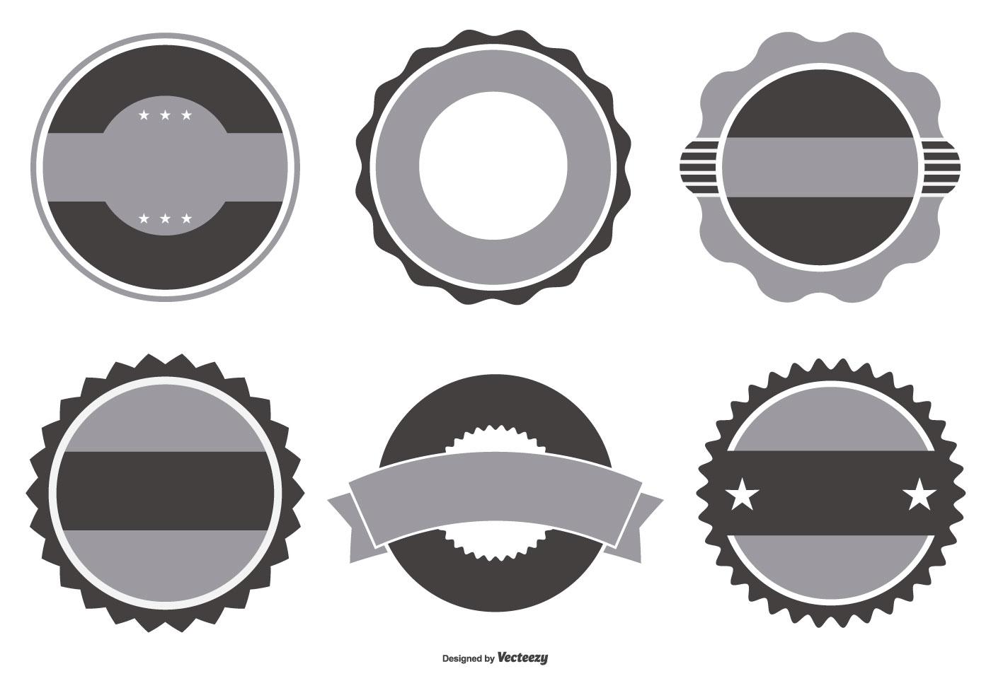 Retro Badge Shapes Collection 148096 Vector Art at Vecteezy
