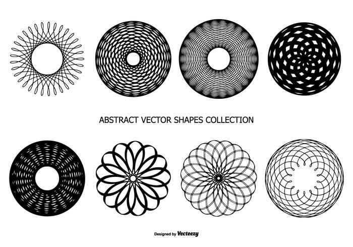 Colección abstracta de formas vectoriales vector