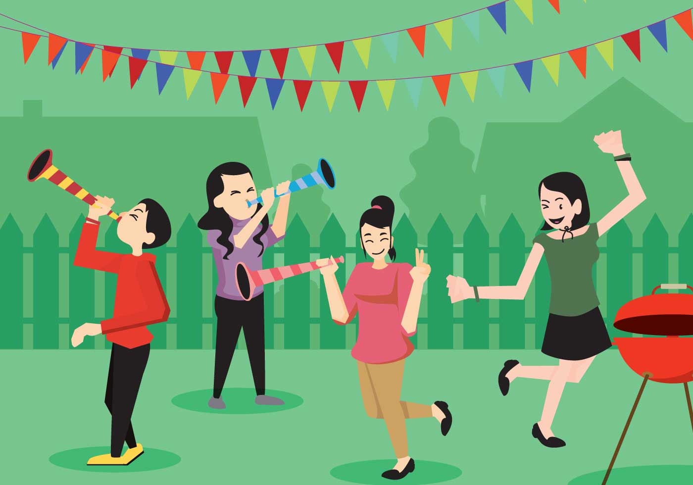 мультяшная вечеринка. вечеринка рисунок детский. мультяшная вечеринка. день рождения рисунок для детей. вечеринка в мультяшном стиле.