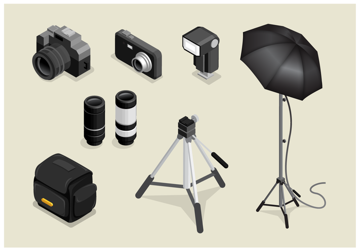 Free Isometric Photography Vector