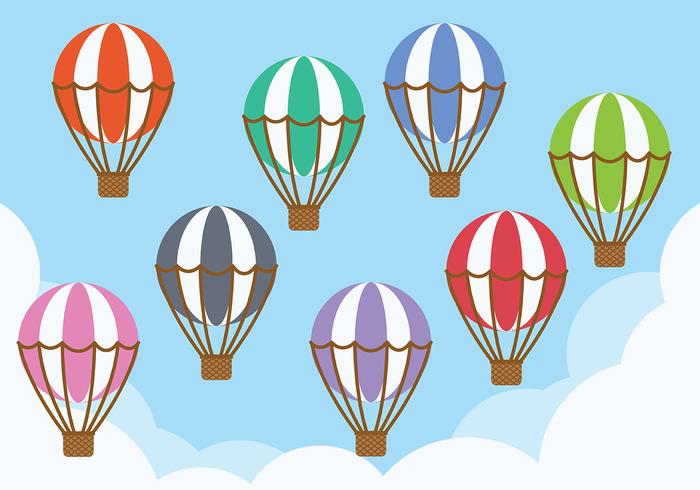 Hot Air Balloon Icon Vector