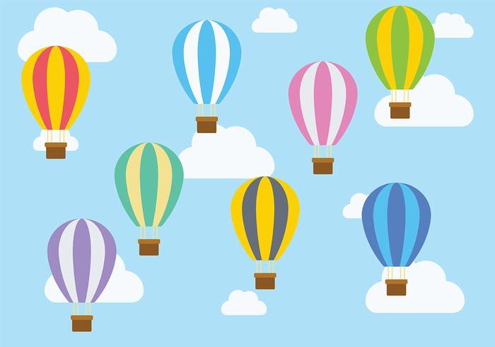 Hot Air Balloon Icon Vector