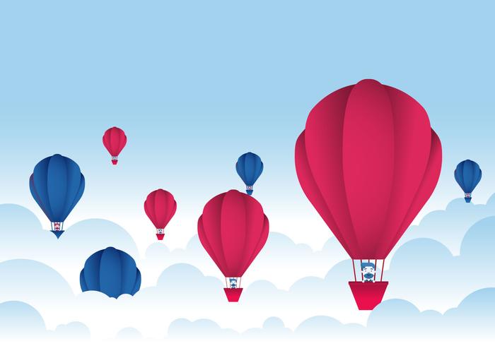Hot Air Balloon Festival Vector Hot Air Balloon Festival Vector