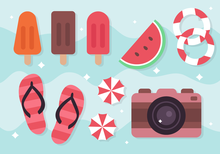 Free Summer Holiday Elements vector