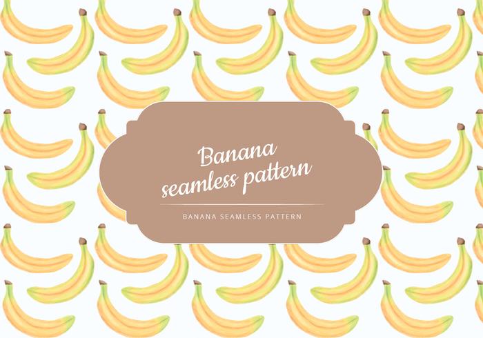 Vector Hand Drawn Bananas Seamless Pattern