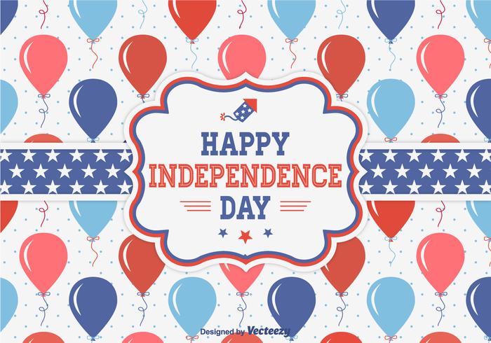 Happy Independence Day Celebration Vector Card