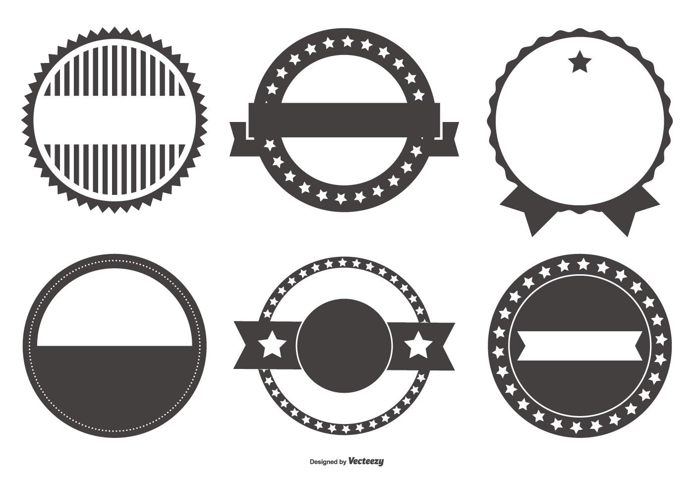 Retro Badge Shapes Collection 148394 Vector Art at Vecteezy