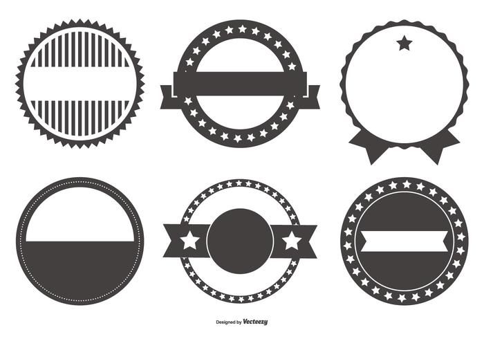 Retro Badge Shapes Collection vector