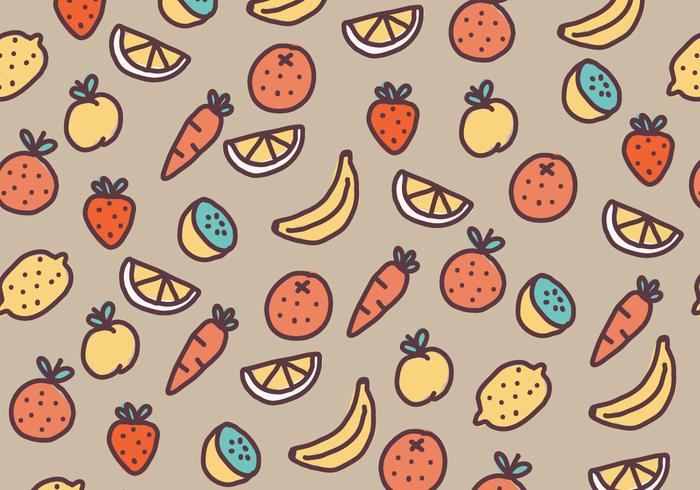 Fruits  Vegetables Pattern vector