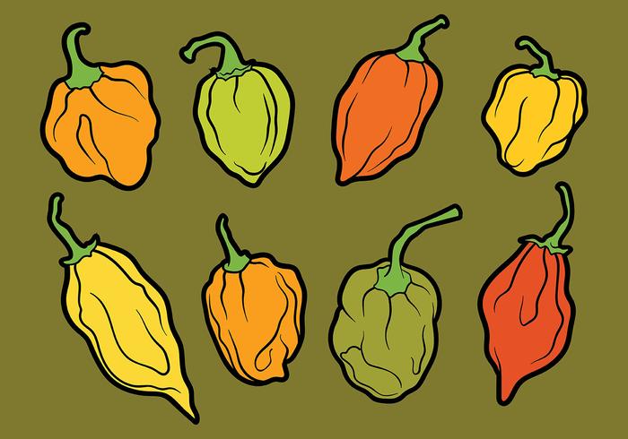 Habanero Vector Icons