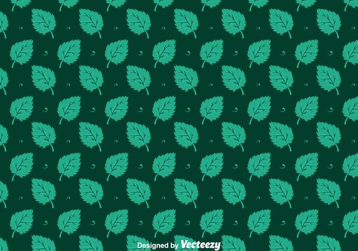 Stevia Leaves Seamless Pattern Vectors