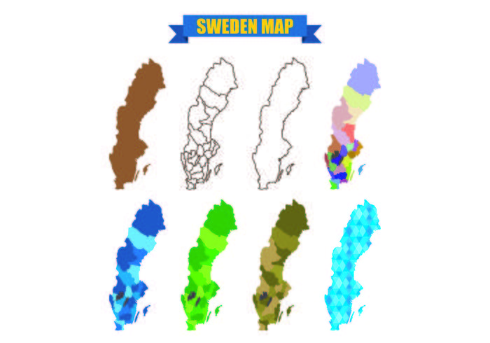 Sweden Map Vectors