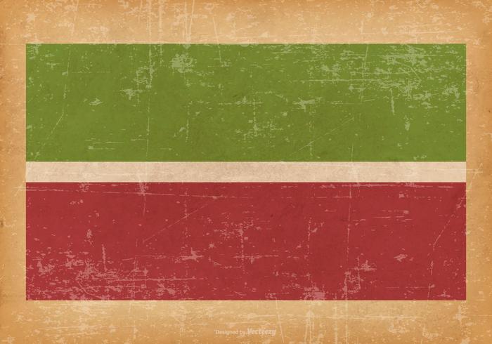 Grunge Bandera de Tatarstán vector