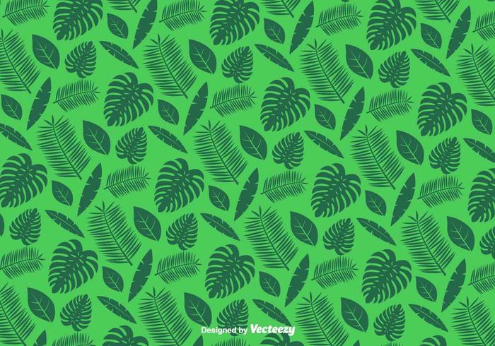 Green Leaves Pattern - Vector