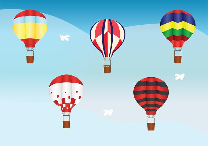 Hot Air Balloon Vector Pack Hot Air Balloon Vector Pack