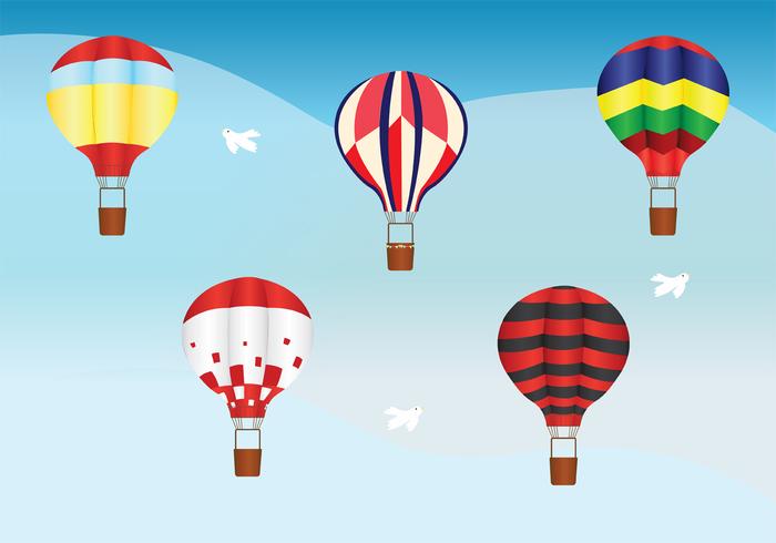 Hot Air Balloon Vector Pack