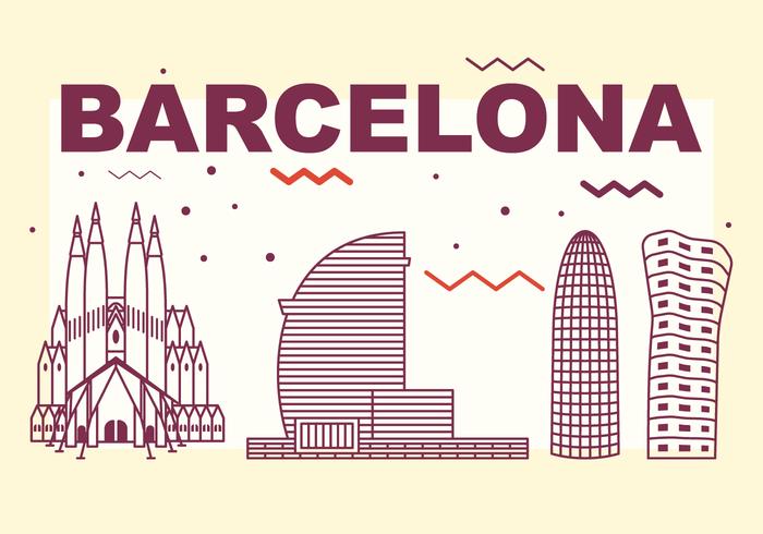 Barcelona City Skyline Barcelona City Skyline