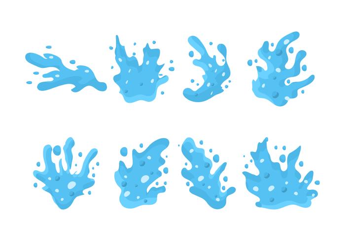 Water Jet Splash Vector