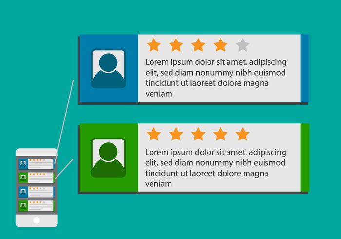 Testimonial flat vector Testimonial flat vector