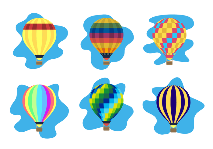 Colorful Hot Air Balloon Vector