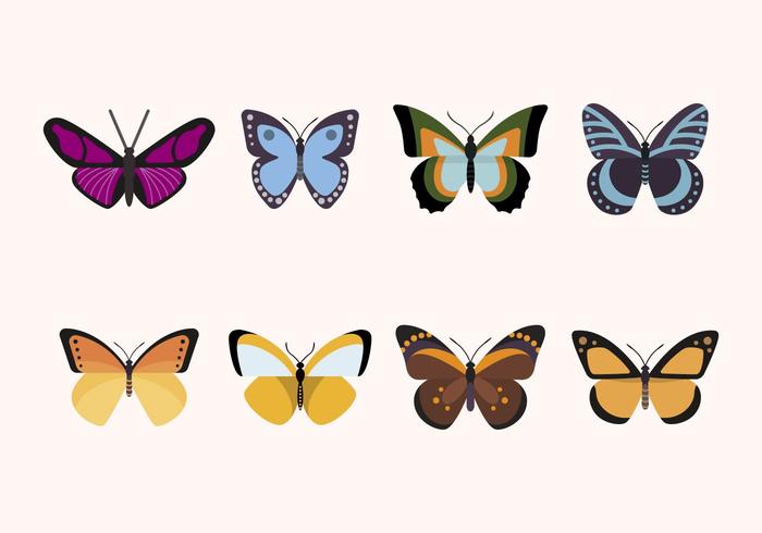 Flat Butterfly Vectors