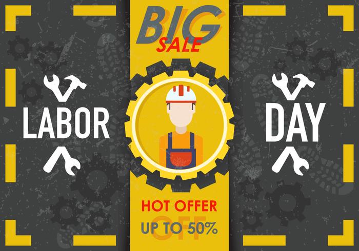 Labor Day Sale Vector