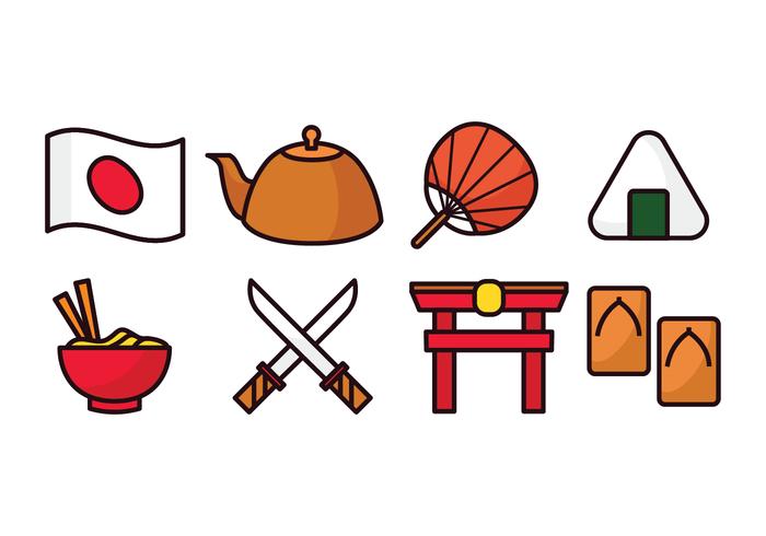 Japan Icon Set vector