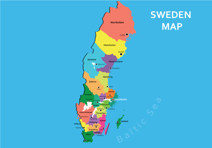 Sweden Map Vector