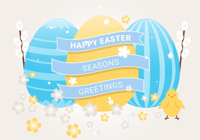 Free Easter Holiday Vector Background