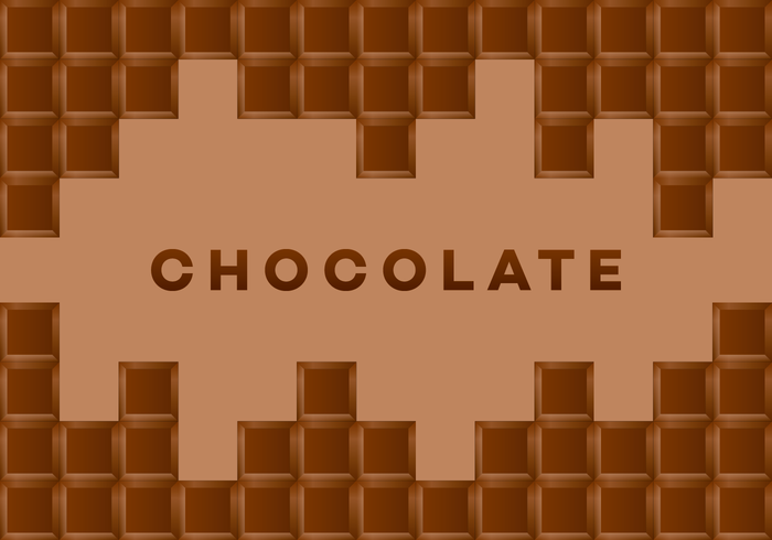 Tarjeta del vector del chocolate