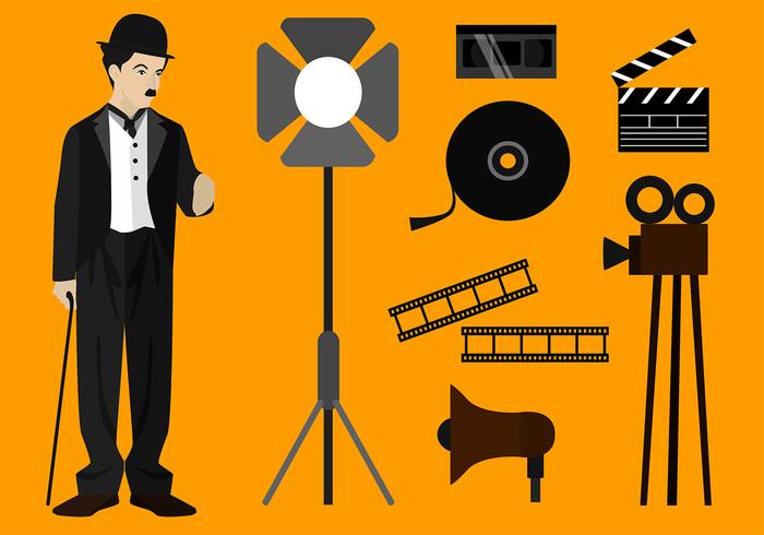 Charlie Chaplin Set Free Vector