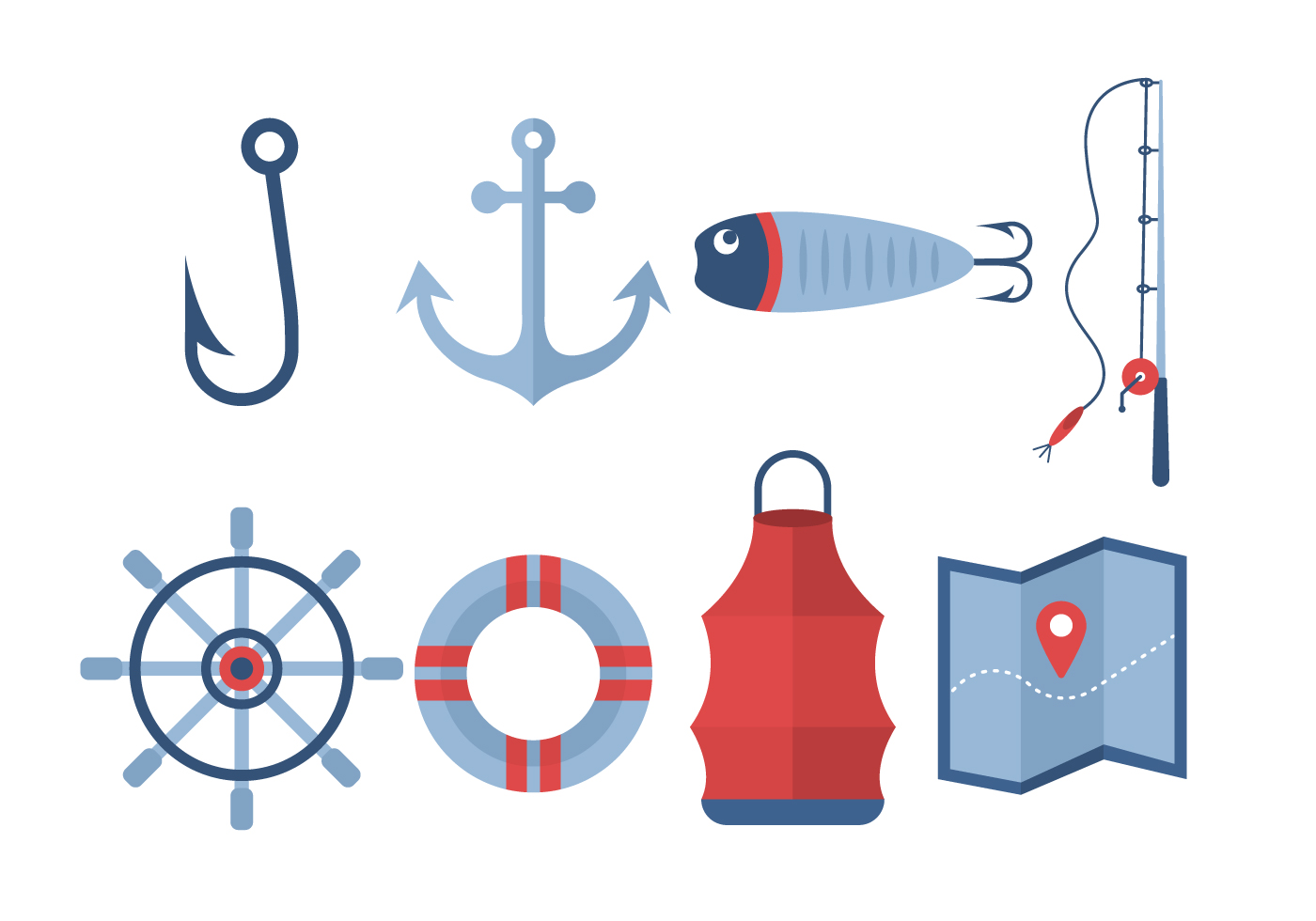 Download Free Fishing Vector Icons 148807 Vector Art at Vecteezy