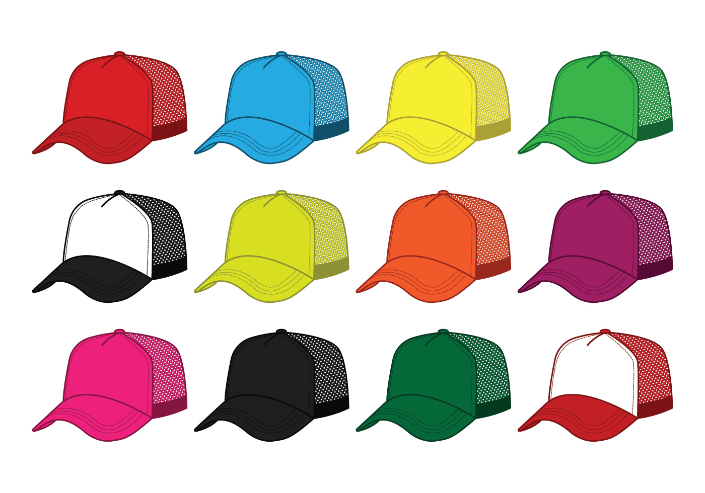 Trucker Hat Template Free