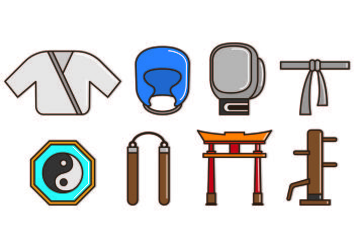 Set Of Dojo Icons vector