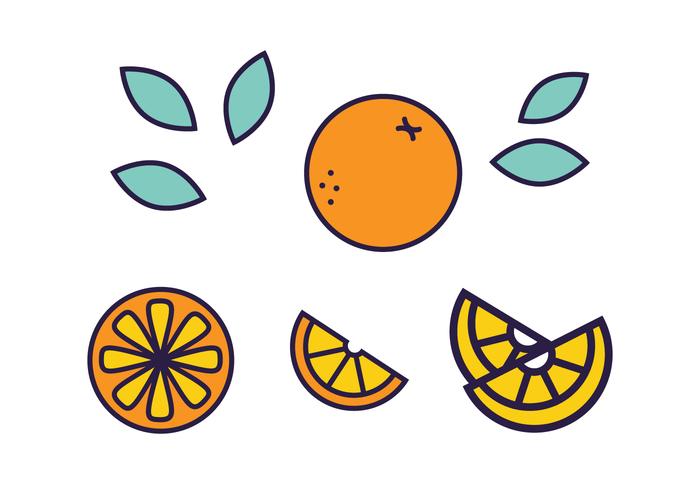 Frutas frescas Vector