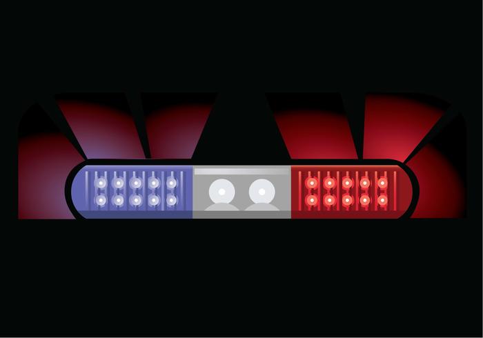Police light vector illustration
